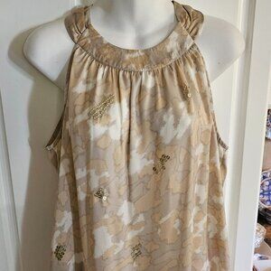 Halter top by Apt. 9.  Silky flowy material.  24" from neck to hem.